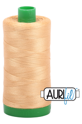 Aurifil Mako 40wt 2-ply Cotton 1000 m 1094 yd. spool - 5001 Ocher Yellow